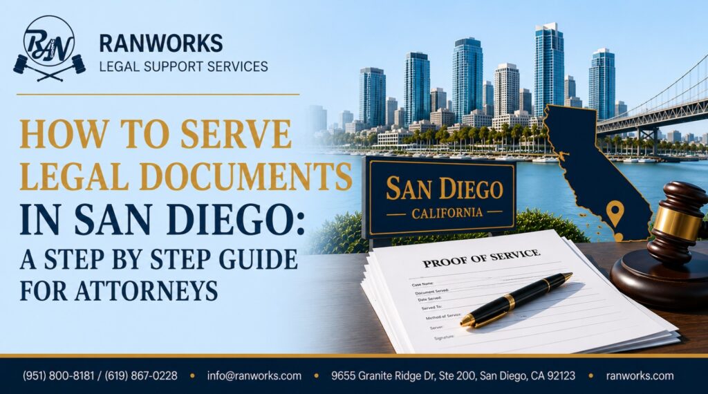 How to Serve Legal Documents in San Diego: A Step by Step Guide for Attorneys