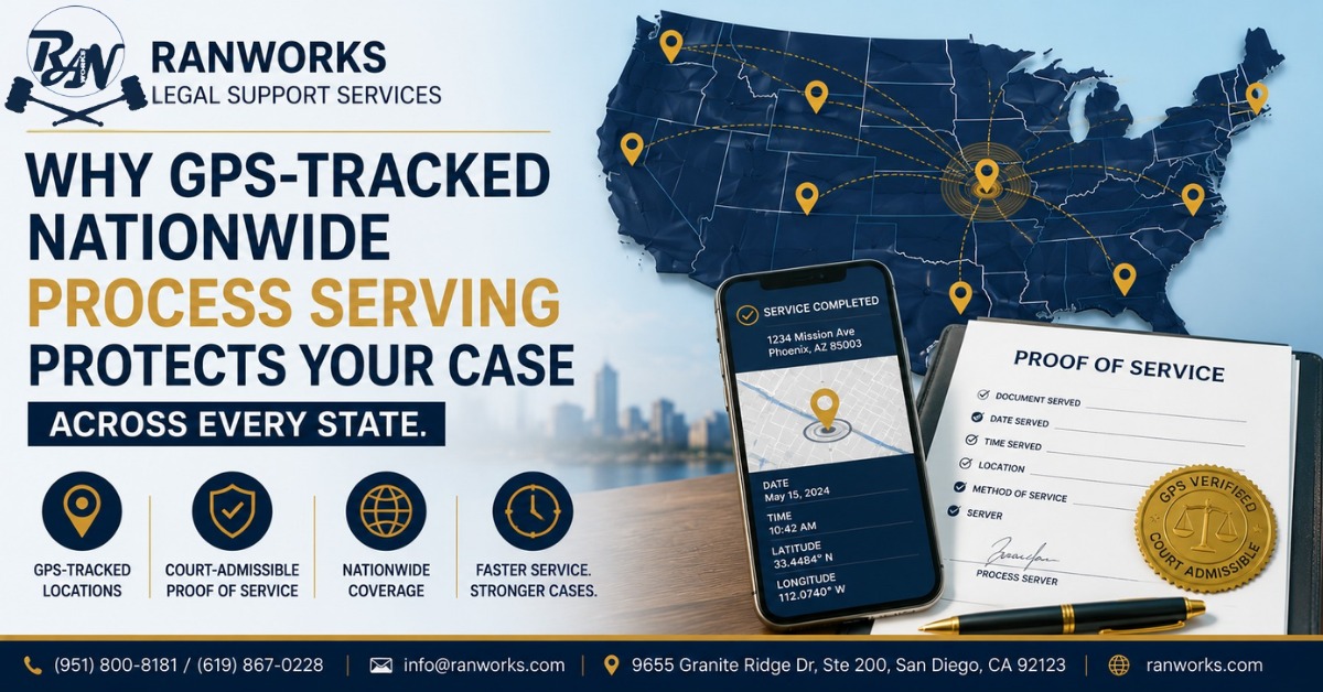 Why GPS-Tracked Nationwide Process Serving Protects Your Case Across Every State