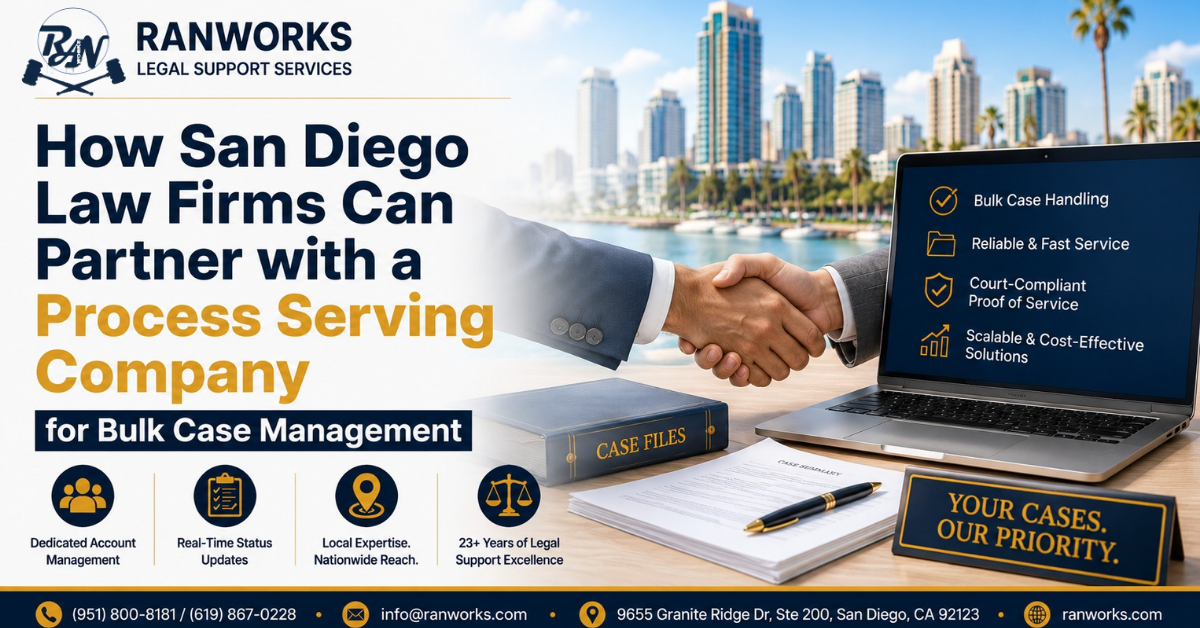 San Diego law firms partnering with a process serving company for bulk case management