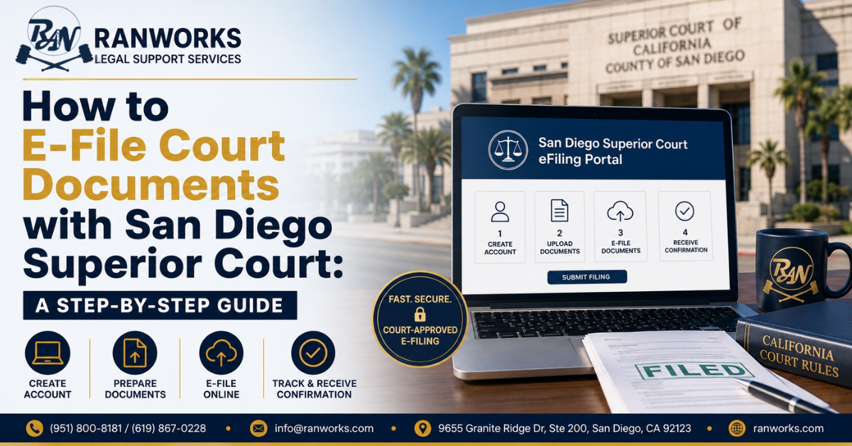 How to e-file court documents with San Diego Superior Court, step-by-step guide